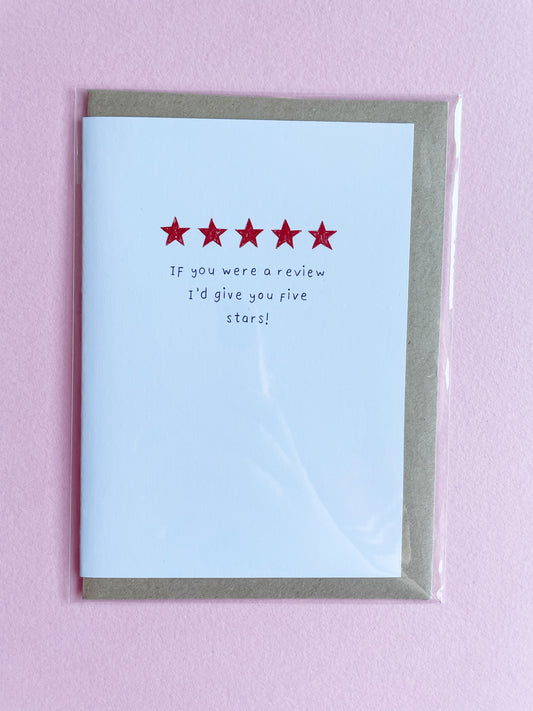 Rating Anniversary Card